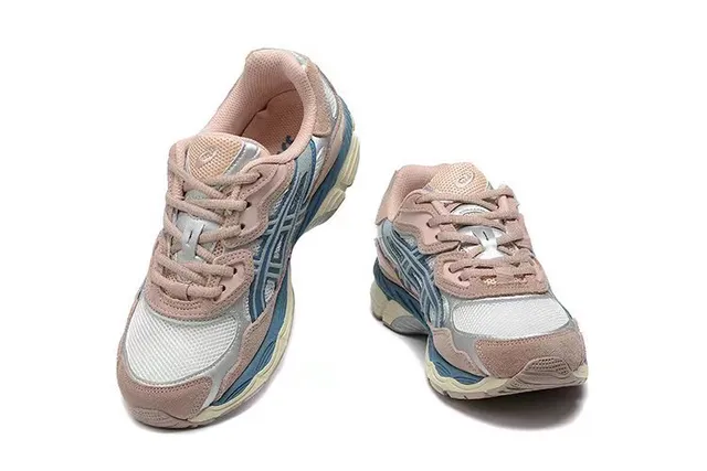 ASICS Gel-Kayano Style Chaussures de running rose poussiéreux bleu marine 3