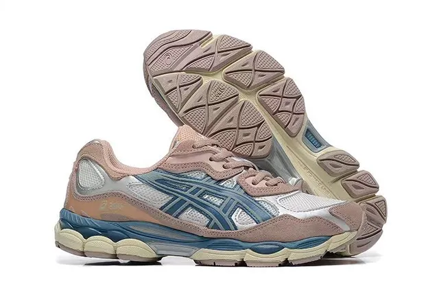 ASICS Gel-Kayano Style Chaussures de running rose poussiéreux bleu marine 5