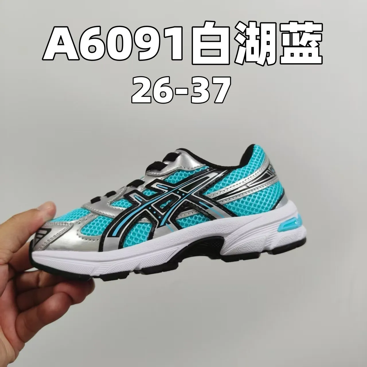 ASICS Gel-Kayano أبيض أزرق أعلى شبكي منظم شعار النمر علامة تجارية أحذية الجري 5