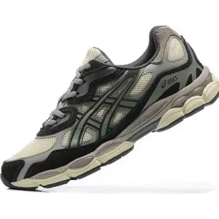 ASICS Gel-Lyte III Black Beige Layered Synthetic Cage Mesh-Panelled Upper Running Shoes