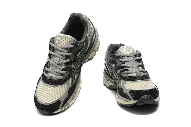 ASICS Gel-Lyte III Noir Beige Chaussures de course avec empeigne en mesh panelé en couches synthétiques cage 2