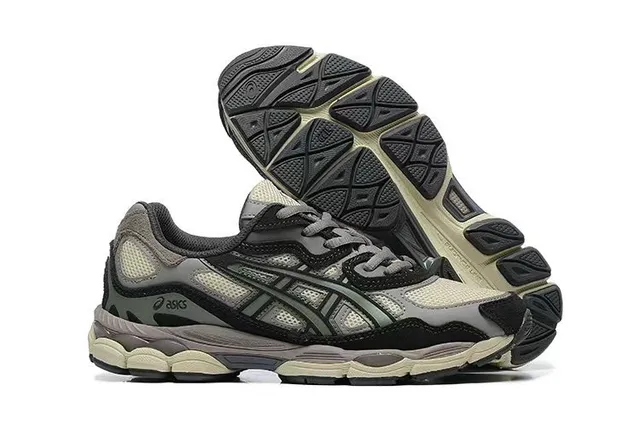 ASICS Gel-Lyte III Noir Beige Chaussures de course avec empeigne en mesh panelé en couches synthétiques cage 5