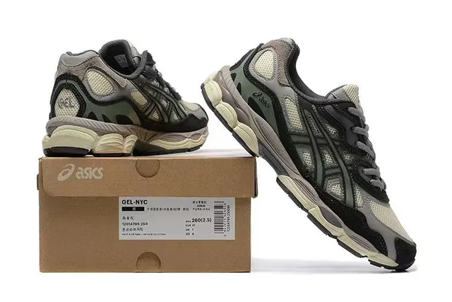 ASICS Gel-Lyte III Noir Beige Chaussures de course avec empeigne en mesh panelé en couches synthétiques cage 6