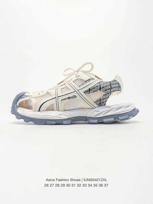 ASICS Cinza Preto Malha-e-Sintético Superior Grade Aberta Overlay Tênis Lifestyle 4