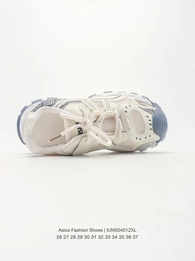 ASICS Cinza Preto Malha-e-Sintético Superior Grade Aberta Overlay Tênis Lifestyle 5