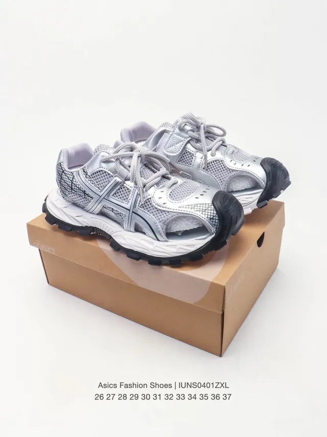 ASICS Cinza Preto Malha-e-Sintético Superior Grade Aberta Overlay Tênis Lifestyle 11