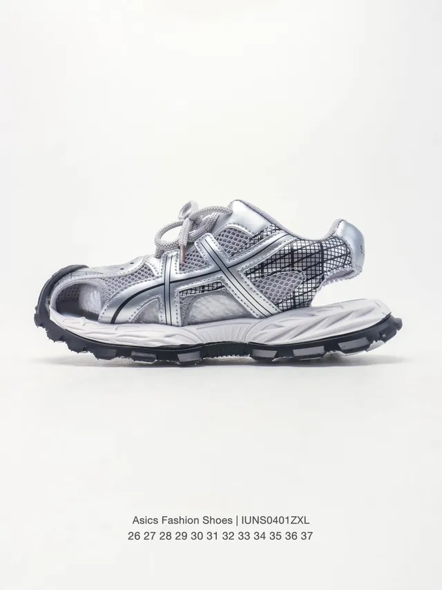 ASICS Cinza Preto Malha-e-Sintético Superior Grade Aberta Overlay Tênis Lifestyle 12