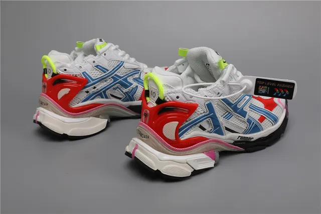 ASICS Runner White/Red/Blue/Pink Running Shoes 3
