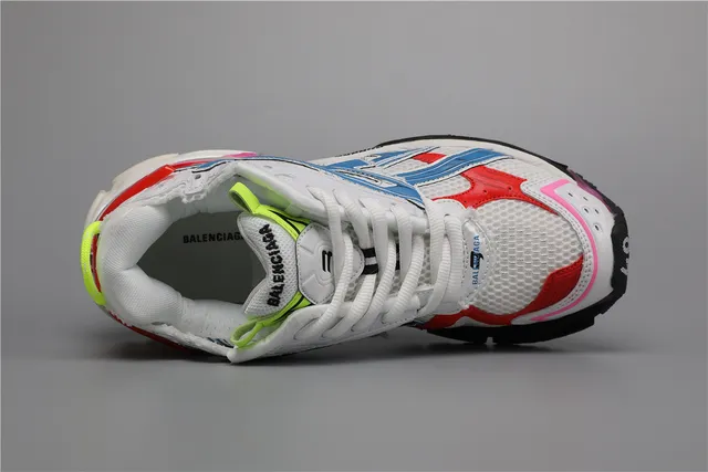 ASICS Runner White/Red/Blue/Pink Running Shoes 7