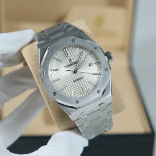 Audemars Piguet Royal Oak Silver Tapisserie Dial Mechanical Watch