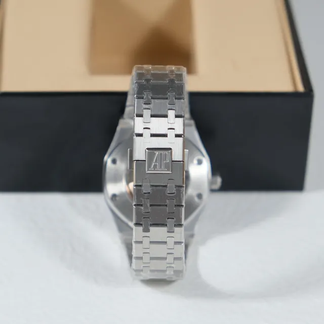 Audemars Piguet Royal Oak Silver Tapisserie Dial Mechanical Watch 5