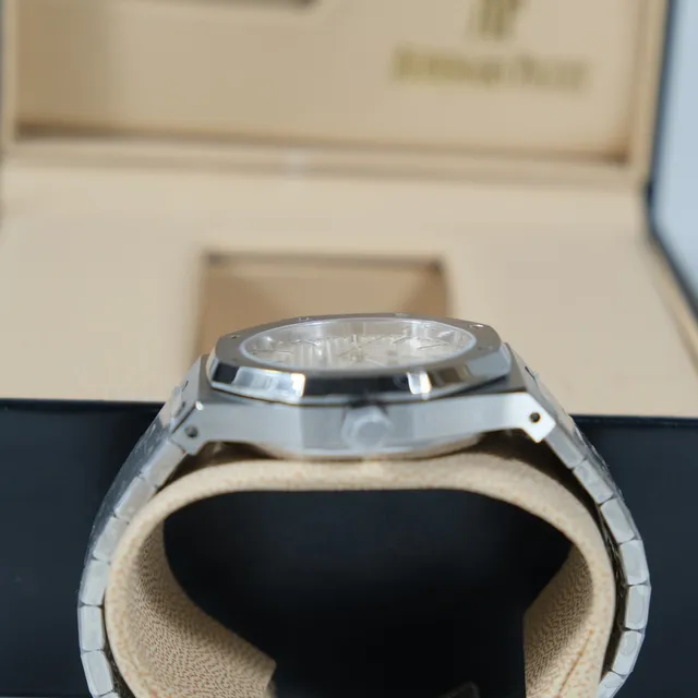 Audemars Piguet Royal Oak Silver Tapisserie Dial Mechanical Watch 6