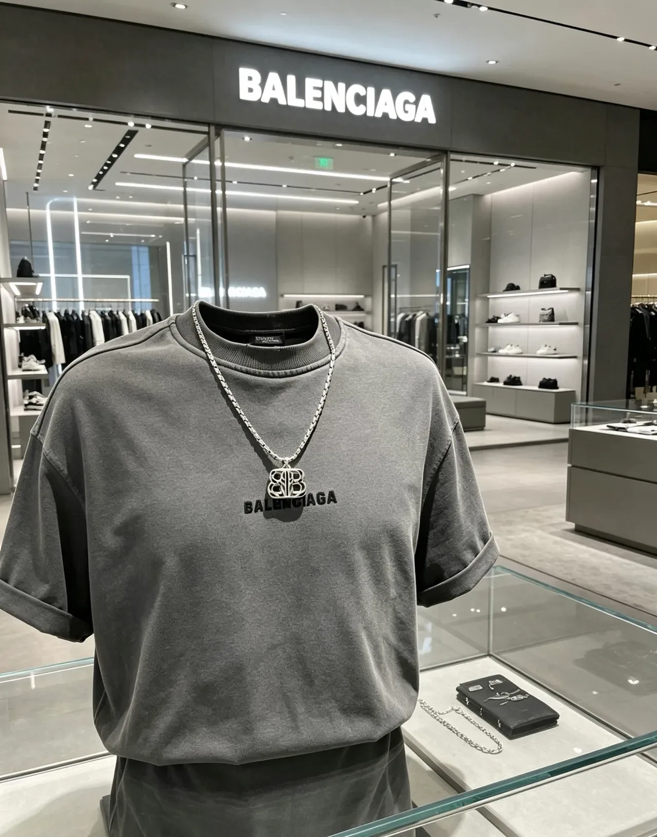 Colar Balenciaga BB Monograma Openwork 7