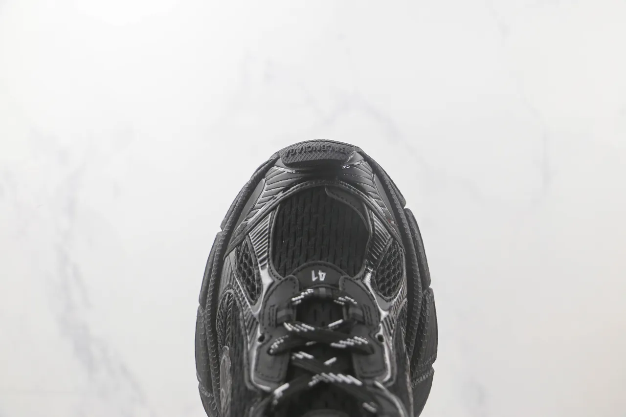 Balenciaga Tênis Chunky Pretos Monocromáticos de Malha e Recobrimento Sintético 6