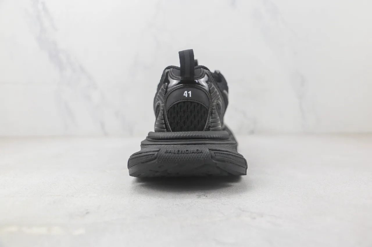 Balenciaga Tênis Chunky Pretos Monocromáticos de Malha e Recobrimento Sintético 9