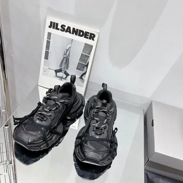 Balenciaga Black Oversized Silhouette Multi-Layered Sole Chunky Sneakers 6