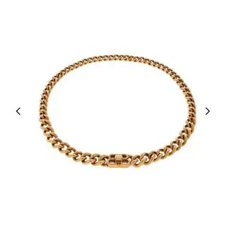 Balenciaga Collar de Cadena Dorado Cadena Curb Collar