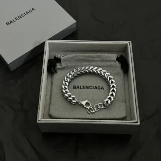 Balenciaga سوار كرب لينك فضي