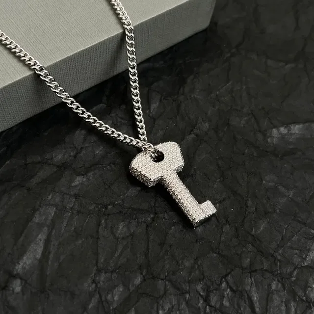 Colliers Balenciaga Cristal-Pavé Clé et Cœur 2