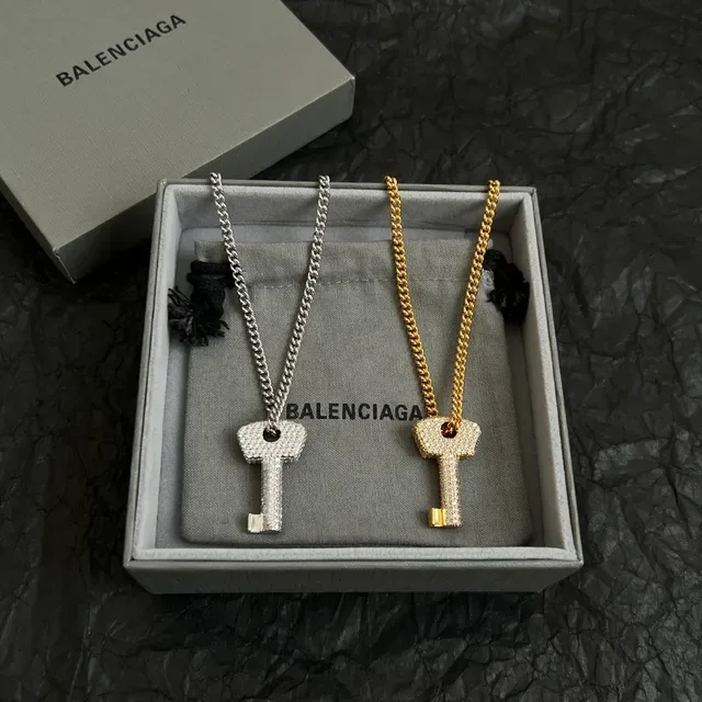 Colliers Balenciaga Cristal-Pavé Clé et Cœur 5