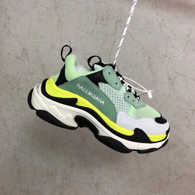 Balenciaga Vert Jaune Sneakers oversize à semelle multi-couche et semelle chunky 5