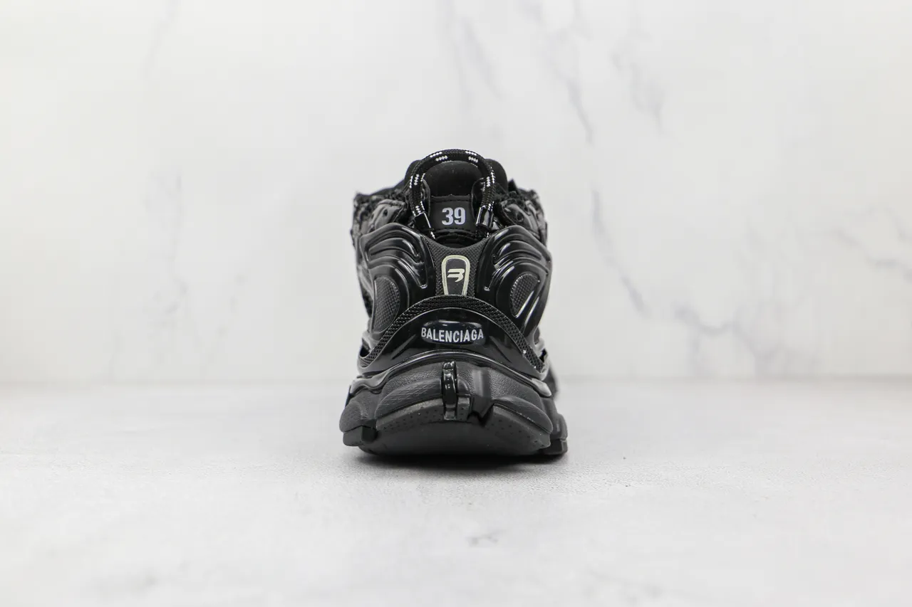 Balenciaga Runner Monochrome Black Chunky Sneakers 2