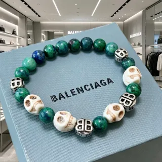 Balenciaga Calavera y BB Logo Pulsera de cuentas