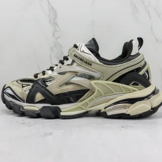 Balenciaga Track Trainer Zapatillas Chunky Beige y Negro