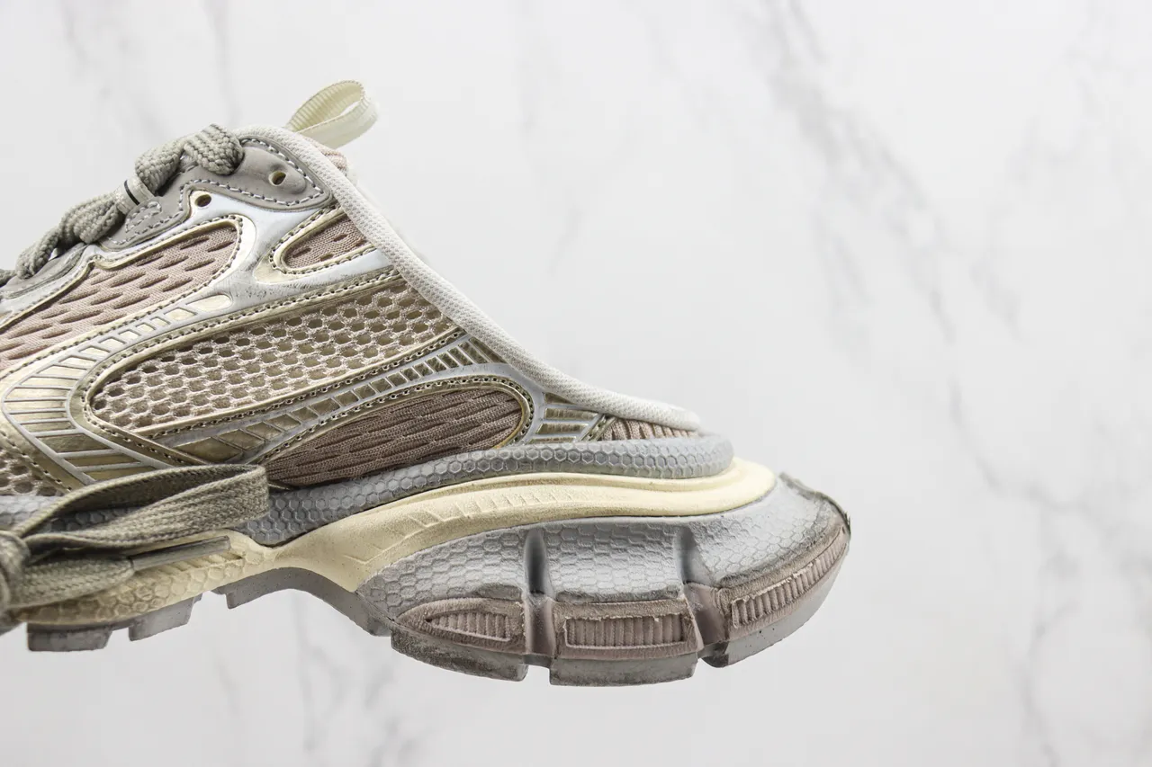 Balenciaga Track Trainer tênis chunky bege cinza 7