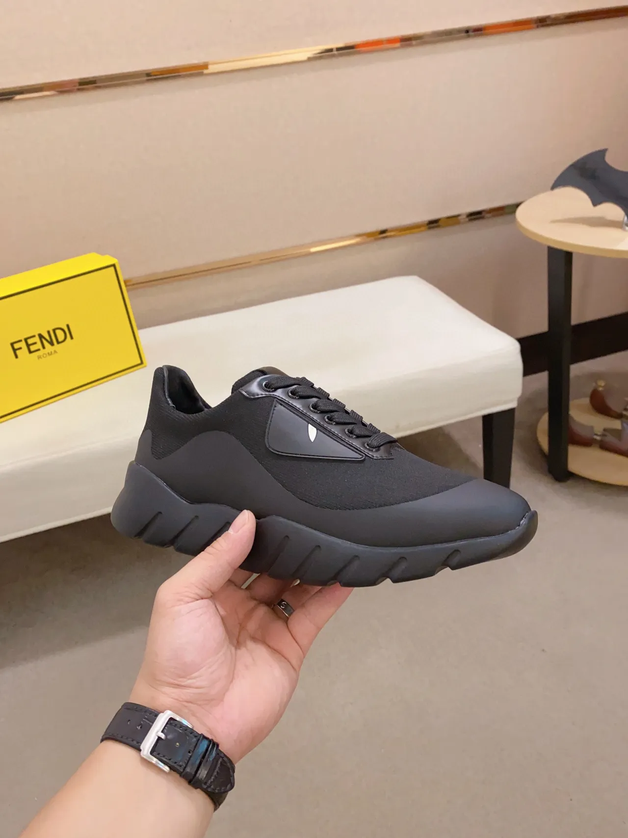 Balenciaga Track Trainer zapatillas negras con suela gruesa 6