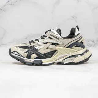 Balenciaga Track Trainer Off-White and Black حذاء رياضي سميك الأرضية