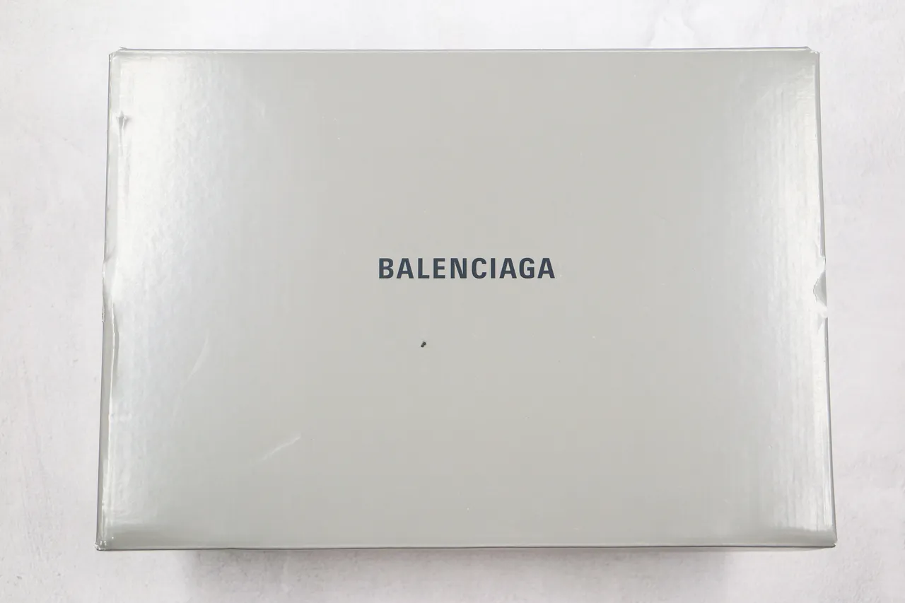 Balenciaga Track Trainer Off-White Blue Red tênis com sola grossa 8