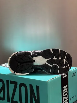 Balenciaga Track Trainer أحذية رياضية سميكة بيضاء وسوداء 8