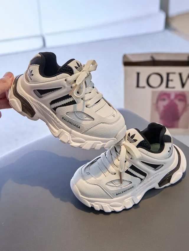 Balenciaga Track Trainer White Black Chunky Sneakers 3