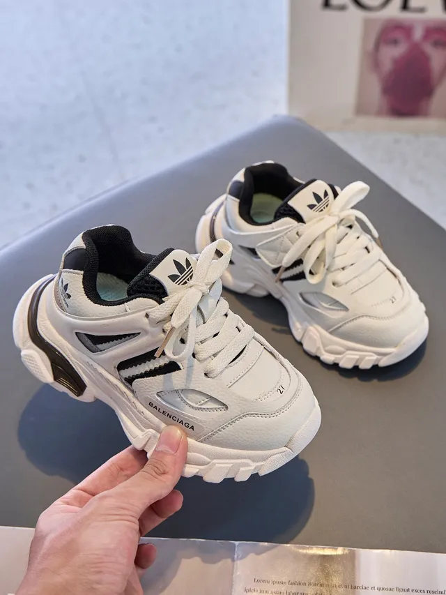 Balenciaga Track Trainer White Black Chunky Sneakers 4