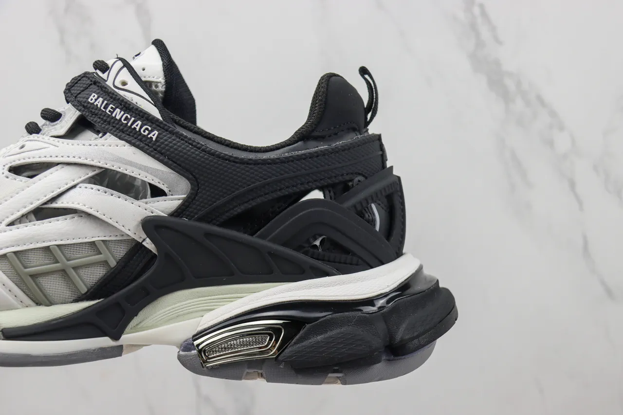 Balenciaga Track Trainer White Black Gray Chunky Sneakers 7
