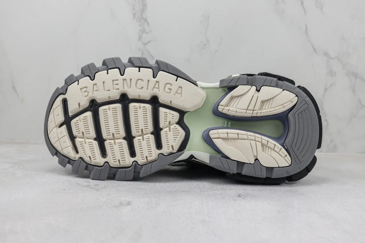 Balenciaga Track Trainer White Black Gray Chunky Sneakers 8