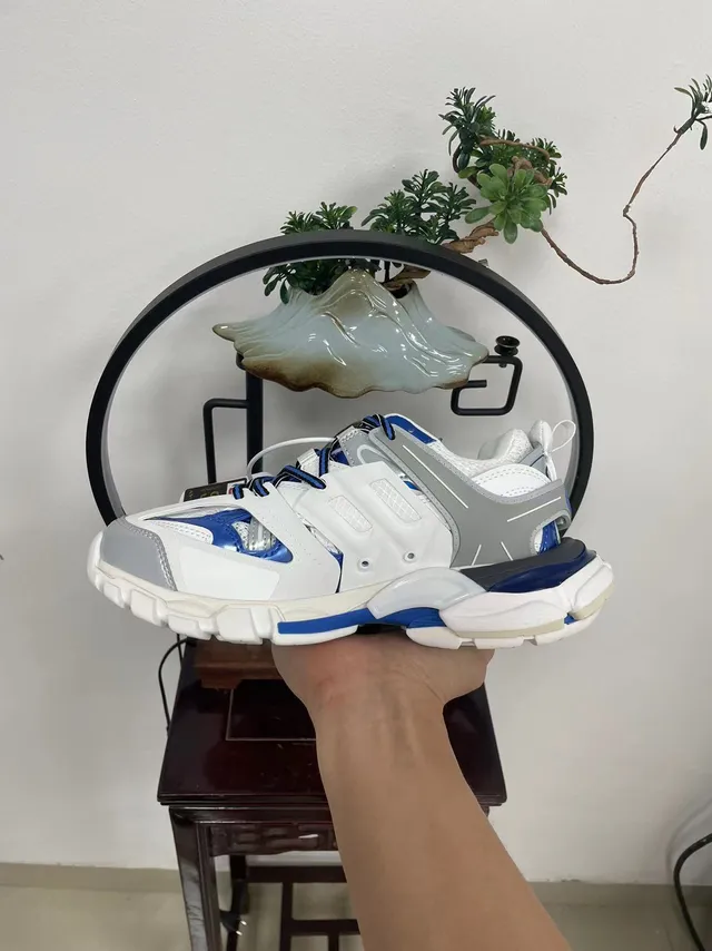 Balenciaga Track Trainer blancas azules grises zapatillas chunky 5