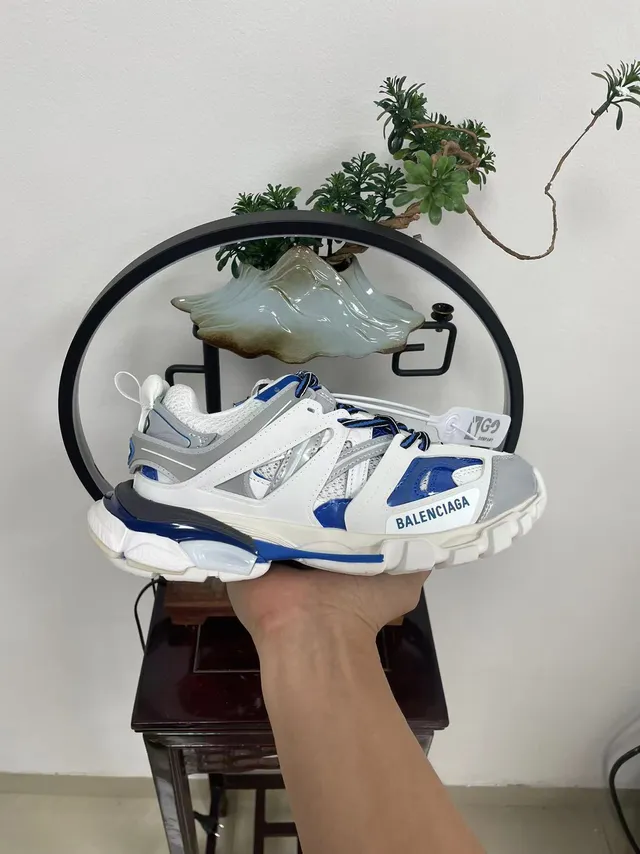 Balenciaga Track Trainer blancas azules grises zapatillas chunky 6