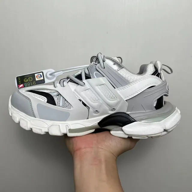 Balenciaga Track Trainer Sneakers Chunky Branco Cinza Preto 2