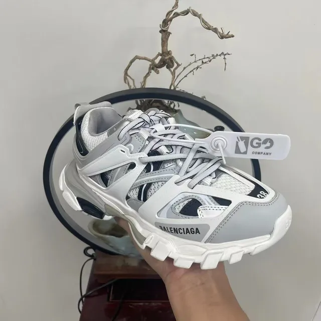Balenciaga Track Trainer Sneakers Chunky Branco Cinza Preto 7