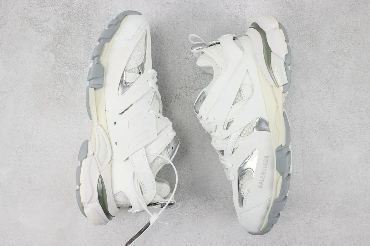 Balenciaga Track Trainer sneakers chunky blanc gris argent 2