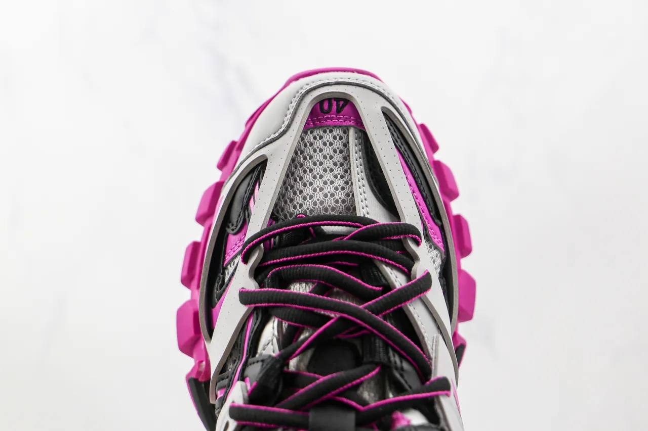 Balenciaga Track Trainer White Pink Black Chunky Sneakers 6