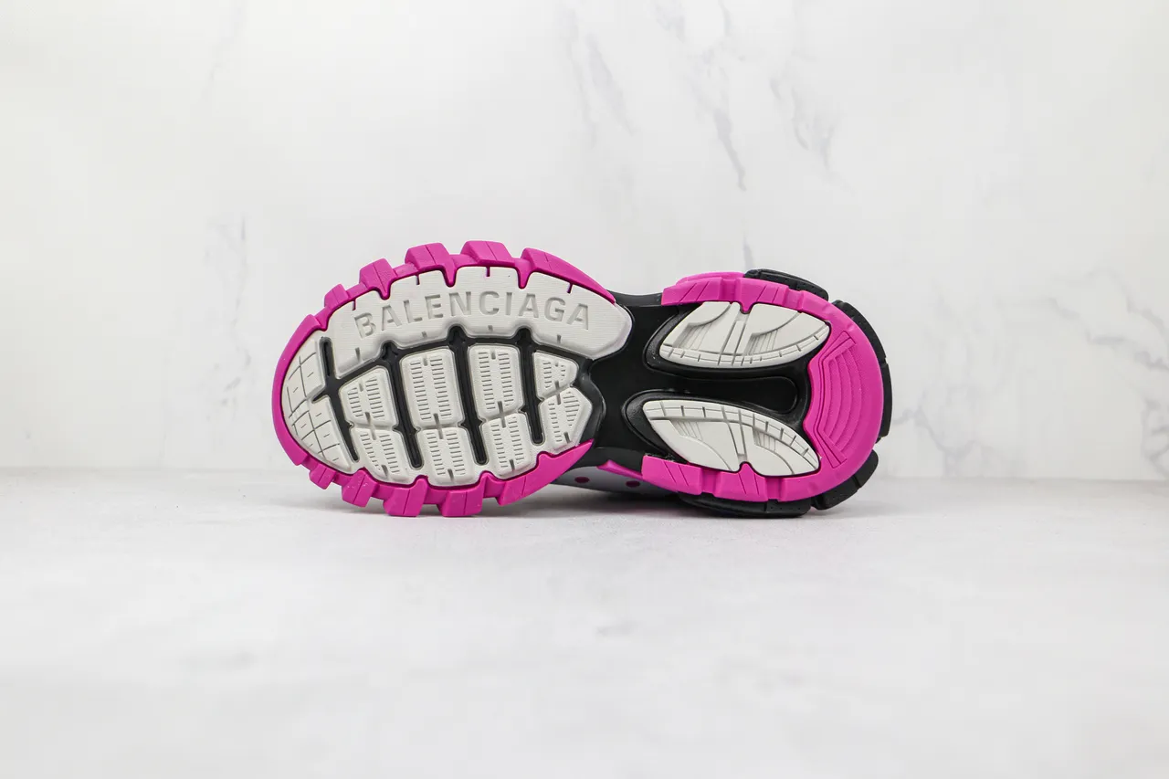 Balenciaga Track Trainer White Pink Black Chunky Sneakers 8