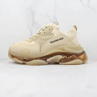 Balenciaga Triple S Beige y Ámbar Zapatillas Chunky Translucidas