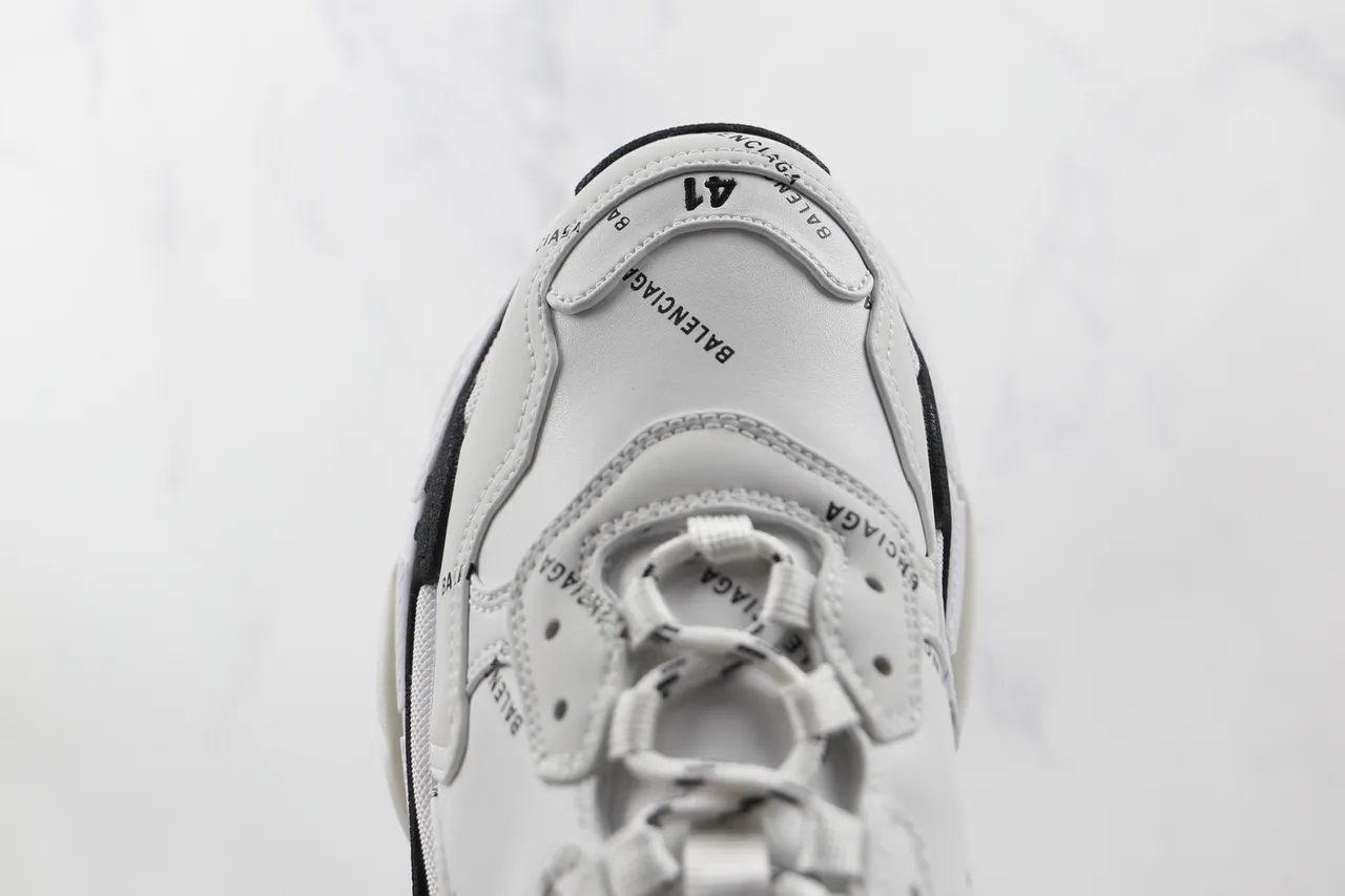 Balenciaga Triple S branco preto rosa tênis chunky 5