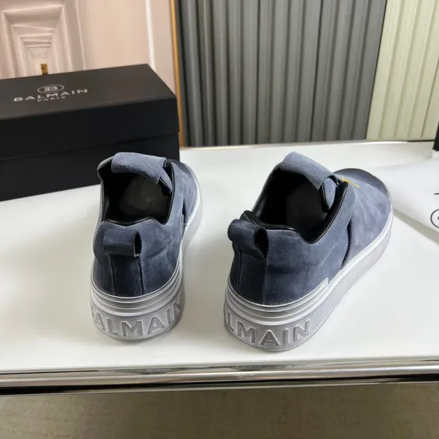 Balmain B-Court Gris Suède Slip-On Lifestyle Sneaker 7