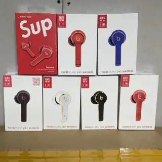Beats beatsstudio pro wireless Red Gold Stem-Style Over-Ear Hook TWS Earbuds