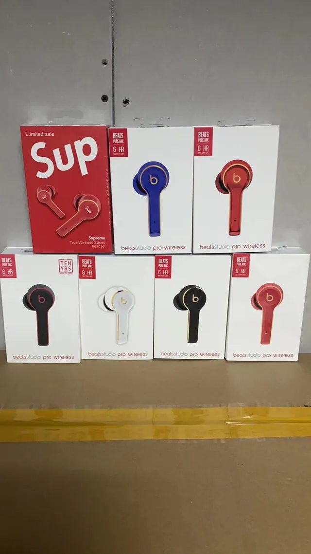 Beats beatsstudio pro wireless Red Gold Stem-Style Over-Ear Hook TWS Earbuds 11