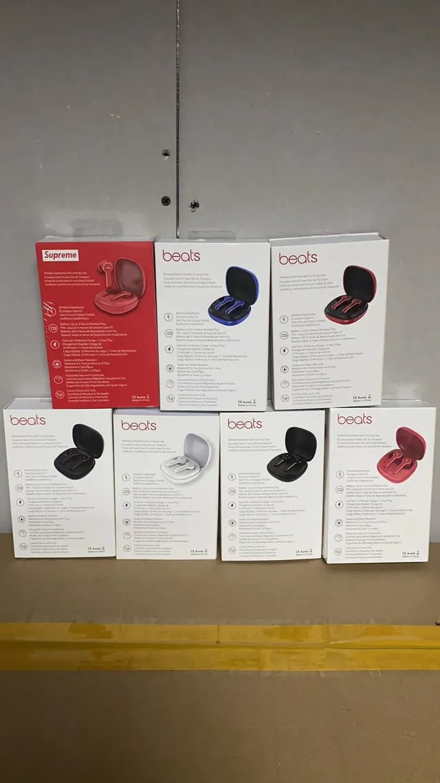 Beats beatsstudio pro wireless Red Gold Stem-Style Over-Ear Hook TWS Earbuds 12